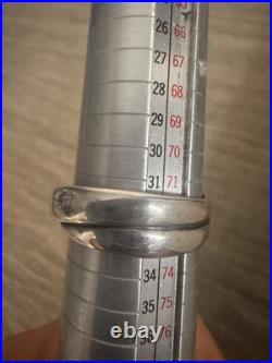 Retired James Avery Crossover Double Band Ring Sterling Silver Size 14.5