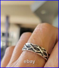 Retired James Avery Crown Of Thorns Eternity Band Ring Size 11 withJA Box and Pch