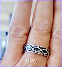 Retired James Avery Crown Of Thorns Eternity Band Ring Size 11 withJA Box and Pch