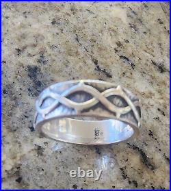 Retired James Avery Crown of Thorns Band Ring Size 10.5