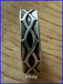Retired James Avery Crown of Thorns Band Ring Size 10.5 Unisex Sterling Silver