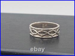 Retired James Avery Crown of Thorns Sterling Silver Ring Size 8.5