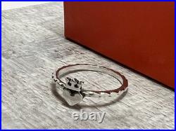 Retired James Avery Crowned Heart ring 925 Sterling silver Size 8 pre-owned Retired James Avery Crowned Heart ring 925 Sterling silver Size 8 pre-owned