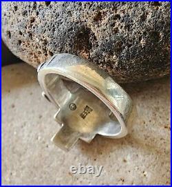 Retired James Avery Crucifix Ring Small Size 4.75 Sterling Silver
