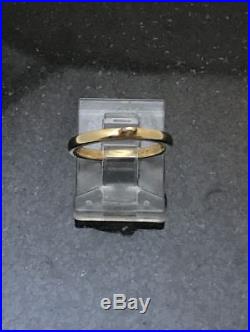 Retired James Avery Dangle Hoop Ring Sz 4 14K Yellow Gold. 585