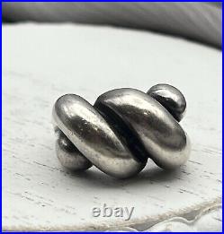 Retired James Avery Designer Very Rare Wide Version Ribbed Dome Ring Sz 6