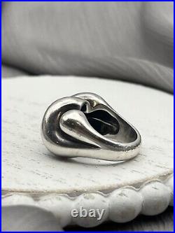 Retired James Avery Designer Very Rare Wide Version Ribbed Dome Ring Sz 6