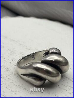 Retired James Avery Designer Very Rare Wide Version Ribbed Dome Ring Sz 6