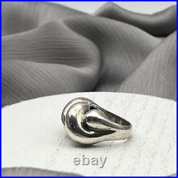 Retired James Avery Designer Very Rare Wide Version Ribbed Dome Ring Sz 7