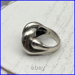 Retired James Avery Designer Very Rare Wide Version Ribbed Dome Ring Sz 7