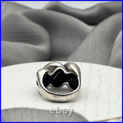 Retired James Avery Designer Very Rare Wide Version Ribbed Dome Ring Sz 7