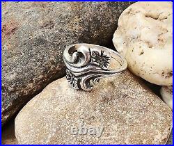 Retired James Avery Double Flower Ring Long Retired! Size 6.5 +JA Box! HTF