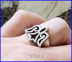 Retired James Avery Dove Angel Ring Size 7.25 Sterling Silver Vintage, Neat