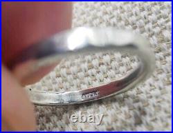 Retired James Avery Elephant Dangle Charm Ring Sterling Silver Size 3.5