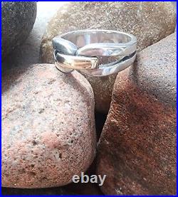 Retired James Avery Enduring Bond Ring Size 9 14kt/. 925