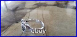 Retired James Avery Fancy Heart Ring Large Size 10.5 in Original JA Box