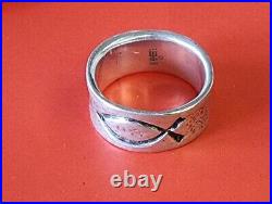 Retired James Avery Fish Ring Lightly Textured, So NEAT! Size 8.5