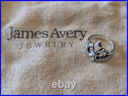 Retired James Avery Fleur De Lis Ring Size 9
