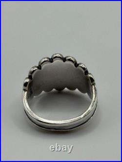 Retired James Avery Flower Sterling Silver Ring