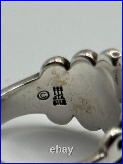 Retired James Avery Flower Sterling Silver Ring