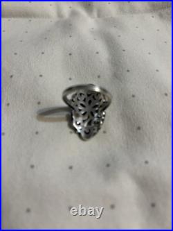 Retired James Avery Full Bloom Tracery Ring