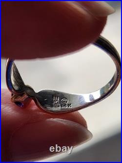 Retired James Avery Garnet 14kt/. 925 Ring Size 8.5
