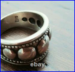 Retired James Avery Graduated Bead Ring Vintage Size 6 Neat Piece