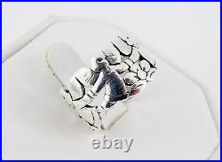 Retired James Avery Guardian Angels Ring Size 7 1/2 7.3 Grams