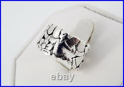 Retired James Avery Guardian Angels Ring Size 7 1/2 7.3 Grams