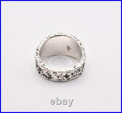 Retired James Avery Hammered Cross Solid Sterling Silver 925 Ring Size 7.5