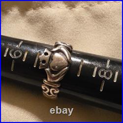 Retired James Avery Heart Crown Claddagh Ring Size 7