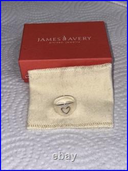 Retired James Avery Heart Cut Out Ring Size 6.5