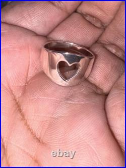 Retired James Avery Heart Cut Out Ring Size 6.5