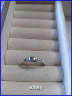 Retired James Avery Heart Ring Size 6.5 Flowers