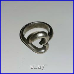 Retired James Avery Heart Ring Size 7.75 Sterling Silver