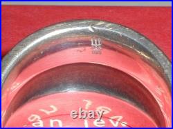 Retired James Avery Heavy Sterling Silver Triple Segment Domed Ring- Size 9