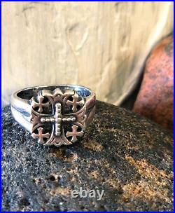 Retired James Avery Jerusalem Cross Ring Size 11.5 Vintage Piece NEAT
