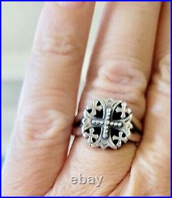 Retired James Avery Jerusalem Cross Ring Size 11.5 Vintage Piece NEAT
