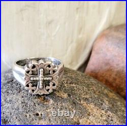 Retired James Avery Jerusalem Cross Ring Size 11.5 Vintage Piece NEAT