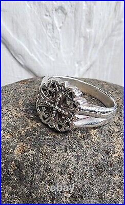Retired James Avery Jerusalem Cross Ring Size 11.5 Vintage Piece NEAT