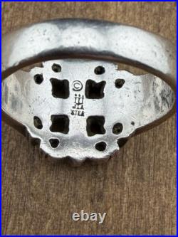 Retired James Avery Jerusalem Cross Sterling Silver Ring Size 7