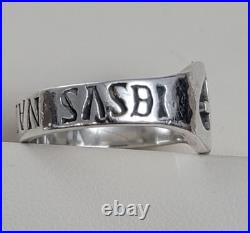 Retired James Avery Jesus Nazarene Ring Sterling Silver Size 7