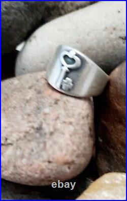 Retired James Avery Key To My Heart Band Ring Size 6