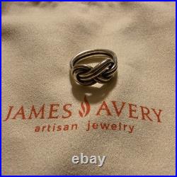 Retired James Avery Knot Ring Size 6 Sterling Silver