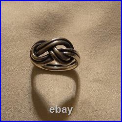 Retired James Avery Knot Ring Size 6 Sterling Silver