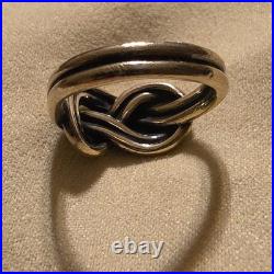 Retired James Avery Knot Ring Size 6 Sterling Silver