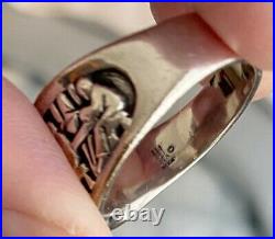 Retired James Avery LAST SUPPER Ring Sterling Silver Size 8.5