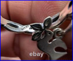 Retired James Avery La Paloma Bird Dangle Twisted Ring Size 7 3/4 Rare
