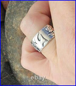 Retired James Avery La Paloma Dove and Flower Ring Size 7