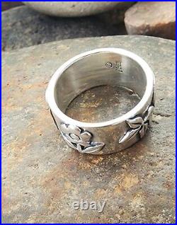 Retired James Avery La Paloma Dove and Flower Ring Size 7